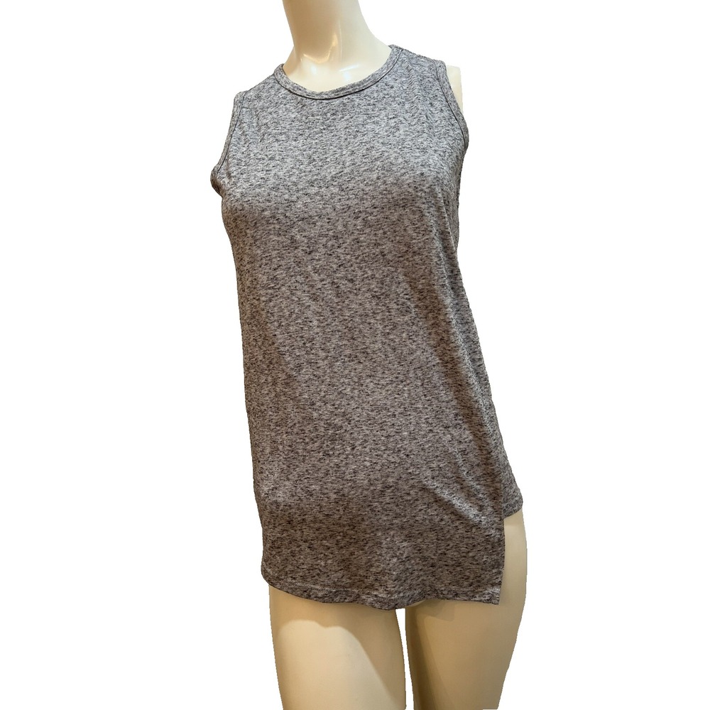 ATHLETA ASYMMETRICAL HEATHER GRAY TANK TOP SIZE XS